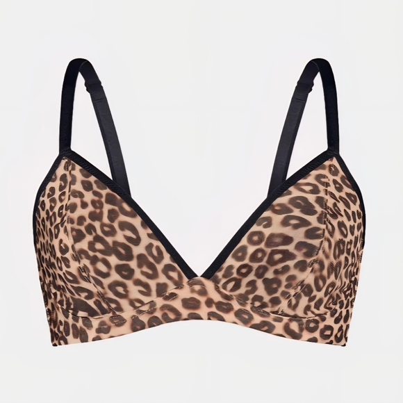 knix Other - NWT Knix Mesh Deep V Bra Limited Edition Cheetah Print, Womens Small+